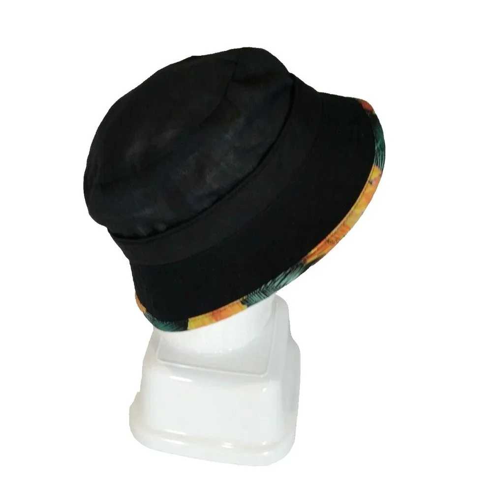 Bozkee Reversable Tropical or Black Boonie‎ Fishing Hunting Sports Cap Hat